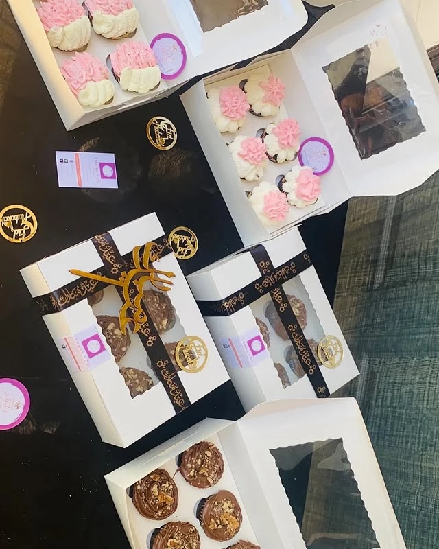 Eid Mubarak custom cupcakes collection with festive designs for sweet Eid celebrations - Custom Eid Treats Karachi By Whisk And Sift